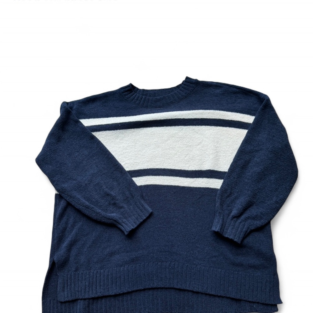 American Eagle Navy & White Striped Sweater